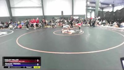 130 lbs Cons. Round 3 - Hailey Miller, Askeo International Mat Club vs Teagan Trenda, Washington