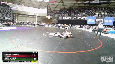 1A 182 lbs Cons. Semi - Shon Visser, Nooksack Valley vs Gavin Gantner, Stevenson