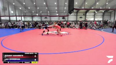 132 lbs Champ. Round 2 - Jeovany Navarrete, CA vs Liam Zimmerman, IL