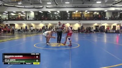 184 Freshman/Soph Cons. Semi - Brandon Hammer, Wabash vs Kyle Keefe, Jamestown Community College