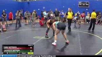 116 lbs Round 2 (6 Team) - Cara Wittrock, Hastings Wrestling Academy vs Caydence Watters, Untouchables Purple