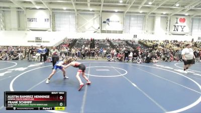 83 lbs Champ. Round 2 - Frank Schimpf, Webster Schroeder Youth Wrestling Club vs Austin Ramirez Henninger, Geneva Youth Wrestling