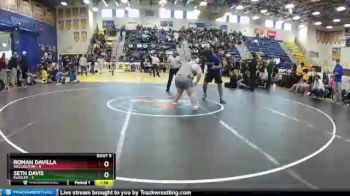 285 lbs Semifinals (8 Team) - Seth Davis, Flagler vs Roman Davilla, Wellington