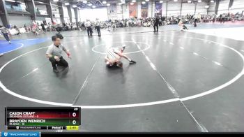 88 lbs Rd# 7- 10:45am Saturday Final Pool - Brayden Wenrich, PA Gold vs Cason Craft, Oklahoma Outlaws