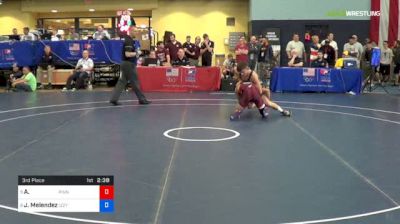 57 kg 3rd Place - Aaron Cashman, Pinnacle(MN) vs Joey Melendez, Izzy Style