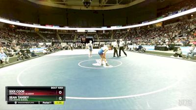 II-152 lbs 1st Place Match - Sean Tansey, Collegiate School vs Sixx Cook, Central Valley Academy