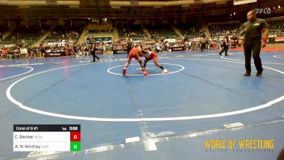 80 lbs Consi Of 8 #1 - Casen Becker, Black Fox Academy vs Amir Neman-Winfrey, Hammertime Wrestling Academy