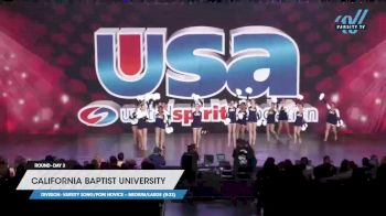 California Baptist University - Varsity Song/Pom Novice -- Medium/Large (8-23) [2023 Varsity Song/Pom Novice -- Medium/Large (8-23) Day 3] 2023 USA Spirit & Junior Nationals/Collegiate Championships