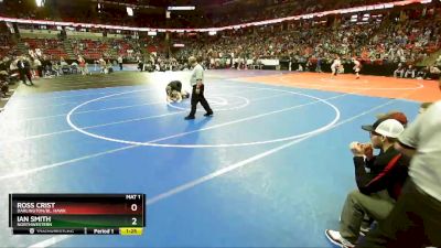 D2-195 lbs Quarterfinal - Ian Smith, Northwestern vs Ross Crist, Darlington/Bl. Hawk