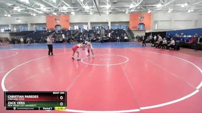 149 lbs Cons. Round 5 - Christian Paredes, Cortland State vs Zack Vera, New Jersey City University