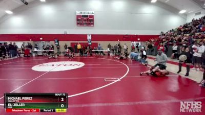 54-58 lbs Round 1 - Eli Zeller, HRA vs Michael Perez, Valley WC