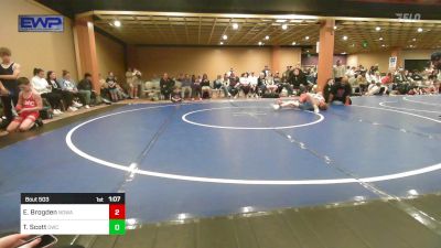 106 lbs Rr Rnd 1 - Eli Brogden, NORTH DESOTO WRESTLING ACADEMY vs Trapper Scott, Gladiator Wrestling Club