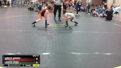 87 lbs Round 4 (8 Team) - Jordyn Jimenez, Ares Black vs Landon Danai, Contenders WA Green