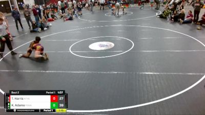 105 lbs Round 2 (3 Team) - Konnor Adams, Palmetto State Wrestling Academy vs Teshawn Harris, Ninety Six