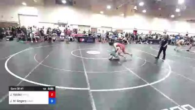 61 kg Cons 32 #1 - Jaden Valdez, Omada Kitrinos Wrestling Club vs Jj McComas-Rogers, Cowboy RTC