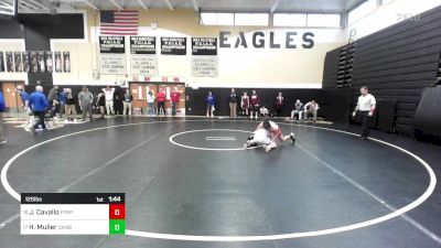 126 lbs Round Of 32 - James Cavallo, Fairfield Prep vs Harrison Muller, Danbury