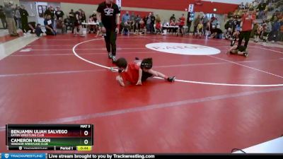 50-54 lbs Round 1 - Cameron Wilson, Windsor Wrestling Club vs Benjamin Uliah Salvego, Eaton Wrestling Club