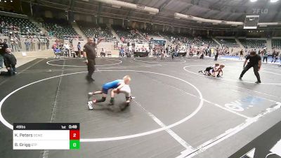 49 lbs Final - Kaysen Peters, Dark Cloud Wrestling Club vs Bryson Grigg, Tulsa Blue T Panthers