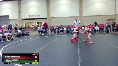 105 lbs Round 2 (6 Team) - Mason Crane, Xtreme Team vs Ayven Virasone, Carolina Hammer Squad