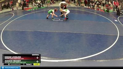 51 lbs Semifinal - Hudson Brandt, Fallon Outlaws Wrestling Club vs Hodge Loveless, Payson Lions Wrestling Club