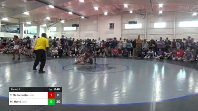 132 lbs Round 1 - Trevor Dellapenta, Lumberyard (NY) vs Mark Hand, SouthTown Savages