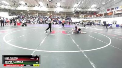 174 lbs Champ. Round 1 - Cooper Mansfield, Cornerstone vs Niko Christo, Lourdes University