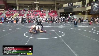 130 lbs Round 5 (6 Team) - Leo Weston, Ridge Wrestling Club vs Jacob Fahlgren, SlyFox Silver