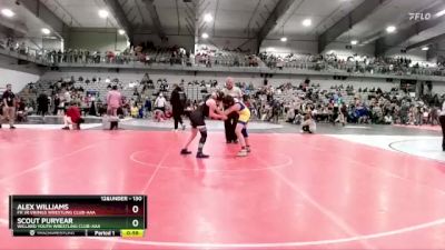 130 lbs Cons. Round 4 - Scout Puryear, Willard Youth Wrestling Club-AAA vs Alex Williams, FH Jr Vikings Wrestling Club-AAA