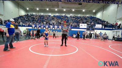 83 lbs Consi Of 4 - Madilyn Robinson, Harrah Little League Wrestling vs Brody Shoptese, Newkirk Takedown Club