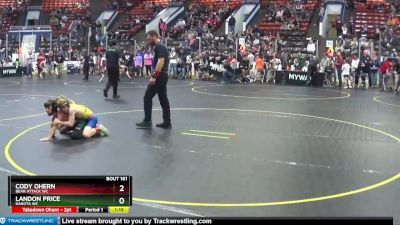 70 lbs Cons. Round 3 - Cody Ohern, Bear Attack WC vs Landon Price, Dakota WC