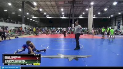 50 lbs Semifinal - Bodie Anderson, Bridgewater vs Christian Slokovitz, Williamsburg Wrestling Club