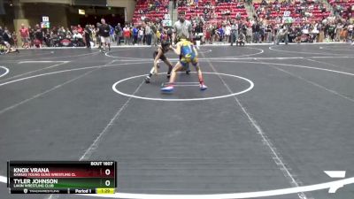 76 lbs Champ. Round 1 - Knox Vrana, Kansas Young Guns Wrestling Cl vs Tyler Johnson, Lakin Wrestling Club