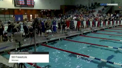 Music City Invite, Women 50 Free B Final