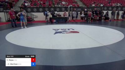 48 kg Rnd Of 32 - Cristian Rojas, Virginia vs Carson Worthen, Bozeman Wrestling Club