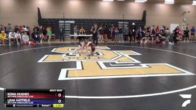 55 lbs Round 1 - Kona Hughes, Big Game Wrestling Club vs Leah Hatfield, Big Game Wrestling Club