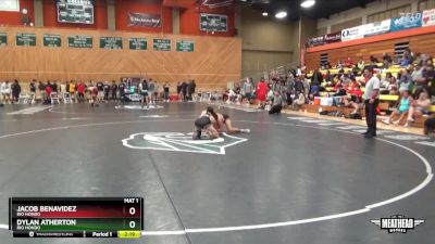 125 lbs Semifinal - Dylan Atherton, Rio Hondo vs Jacob Benavidez, Rio Hondo