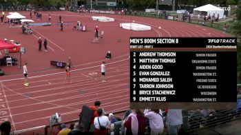 Men's 800m, Finals 8