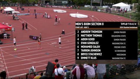 Men's 800m, Finals 8