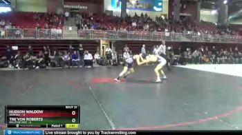 160 lbs Round 6 (8 Team) - Hudson Waldow, Norfolk vs Tre`von Roberts, Bellevue East