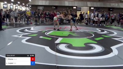 61 kg Cons 64 #1 - Tanner Stone, Colorado Mesa Wrestling Club vs Logan Lopez, Viking Wrestling Club (IA)