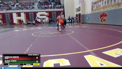 185 lbs Cons. Round 2 - Adeilyn Reeve, Boise vs Elena Koch, Jerome