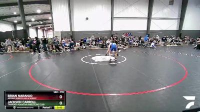 119 lbs Semifinal - Brian Naranjo, Ascend Wrestling Academy vs Jackson Carroll, Thunder Mountain Wrestling Club