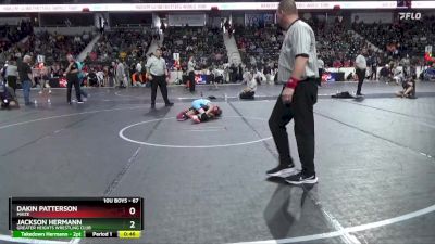 67 lbs 1st Place Match - Jackson Hermann, Greater Heights Wrestling Club vs Dakin Patterson, Maize