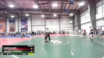 120 lbs Rd# 8- 12:30pm Saturday Final Pool - Aaron Ellison, NCWAY National Team vs Brayden Lombreglia, Iron Horse