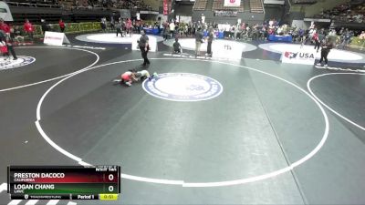 59 lbs Cons. Round 5 - Logan Chang, LAWC vs Preston Dacoco, California