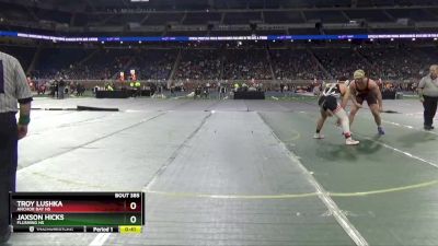 D1-215 lbs 7th Place Match - Jaxson Hicks, Flushing HS vs Troy Lushka, Anchor Bay HS