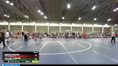 92 lbs Quarterfinals (8 Team) - Ashton Fasano, Hammer Heads vs Michael Longtin, Team Renegade