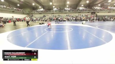 65 lbs Cons. Round 2 - Wyatt Webb, Terminator Wrestling Academy-AAA  vs Ronnie Faulkenberry, Clinton Youth Wrestling Club-AAA