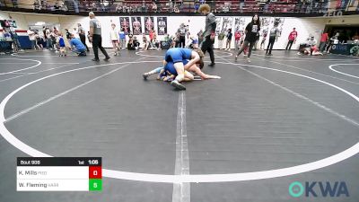 155 lbs Rr Rnd 1 - Kolyn Mills, Piedmont vs Will Fleming, Harrah Little League Wrestling