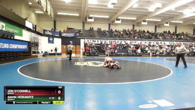 157 lbs Cons. Round 2 - Gavin Morawitz, Quincy vs Jon O`Connell, Drury